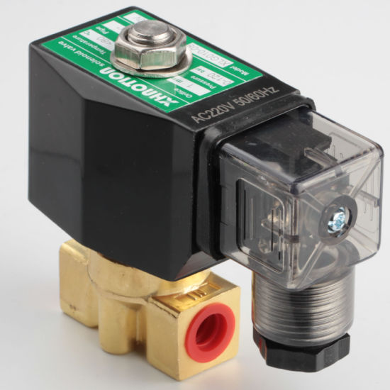 Brass High Pressure 120 Bar Solenoid Valve, AC220V, Normally Closed Valve for Air Water Oil