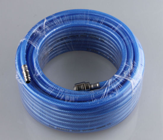 20 Bar PVC Braided Hose 6X11 mm with Europe Coupler CE Approved