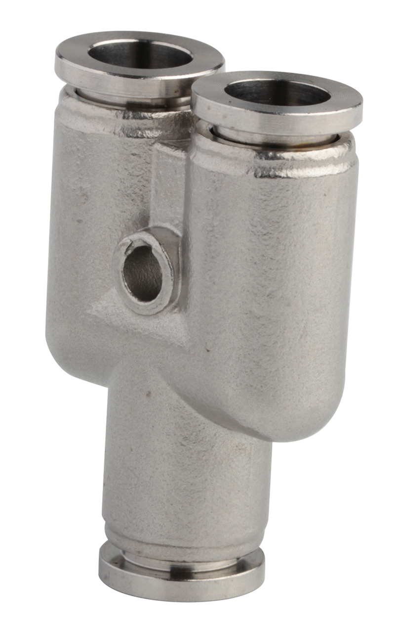 SS316L Stainless Steel (SSPY) Push to Connector Union Y Push in Fitting