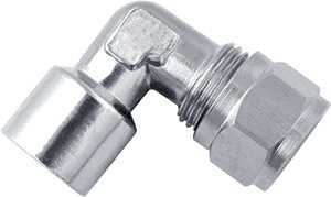 Brass Pneumatic Compression Fittings for Copper Tubes UPLF8-02