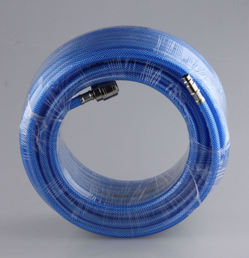 20 Bar PVC Braided Hose 6X11 mm with Europe Coupler CE Approved