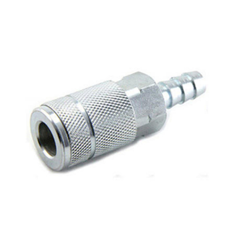 Automotive Barb Socket Quick Coupling Chrome-Plated Steel Coupler