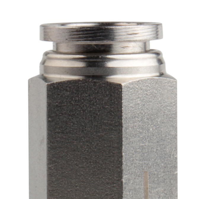 AISI316 (CVPU) SS316L Pneumatic Push to Connector Check Valve Non-Return Valve Back-Pressure Valve One-Way Valve