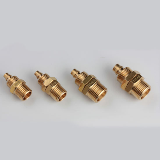 12*8 Coiled Hose Mpt 1/4 Brass Swivel Fittings with Strain Relief