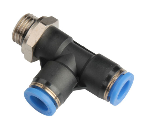 Xhnotion - Pneumatic Push in Male Run Tee BSPP Thread Air Hose Fittings with 100% Tested