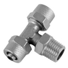 Rapid Screw Fitting Quick Connector Male Tee Tube to Thread