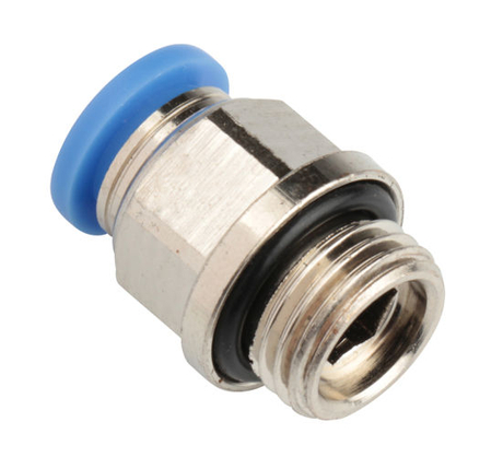 High Pressure Straight-way Air Push in Fitting Pneumatic Connector Male Thread 
