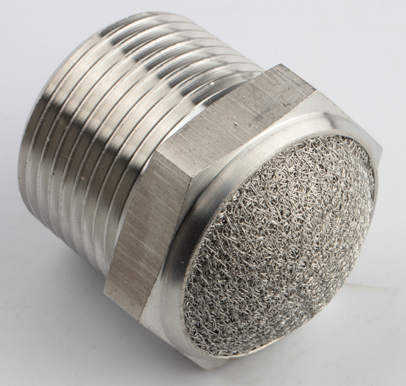 Ss316 Pneumatic Fitting Metal Silencer Mesh Muffler