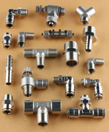 Nickel Plated Pneumatic Brass Fittings