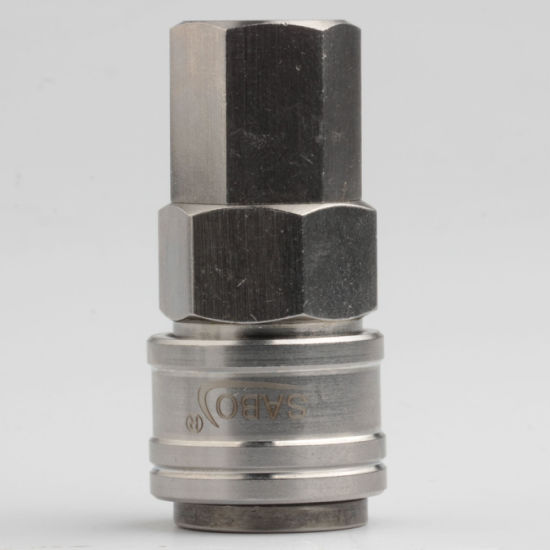 Sabo Xhnotion 1/4, 3/8, 1/2 Female Socket Stainless Steel SS304 Quick Coupling, Air Coupler, Compressor Pneumatic Coupling